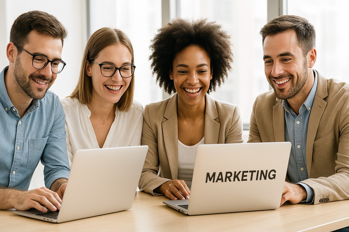A team of marketers.