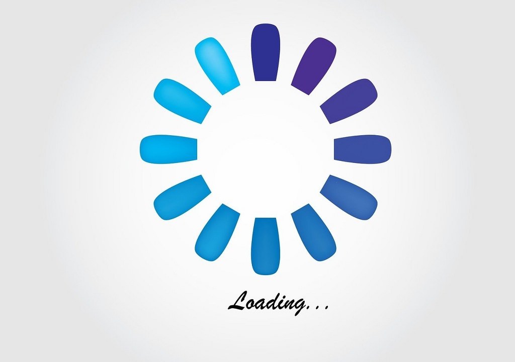 A website loading.