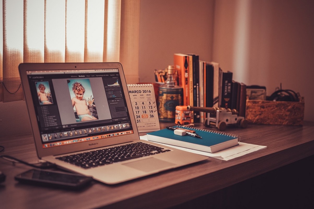 A working desk.