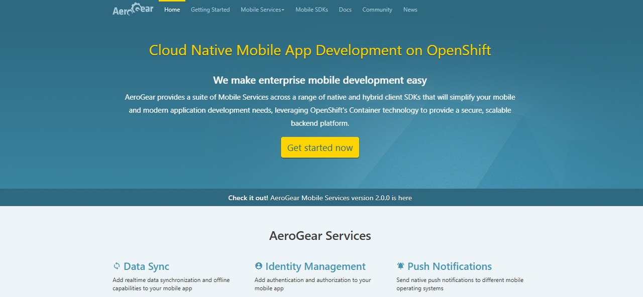 AeroGear website