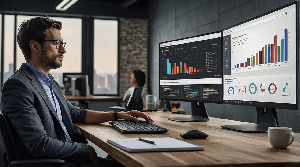 Analyzing reports on multiple screens