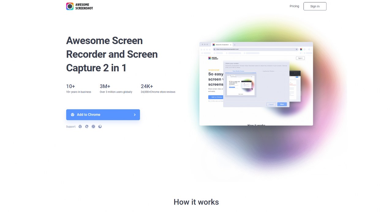 Awesome screenshot chrome extension.