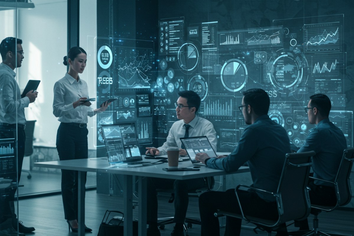 B2b business experts working together.