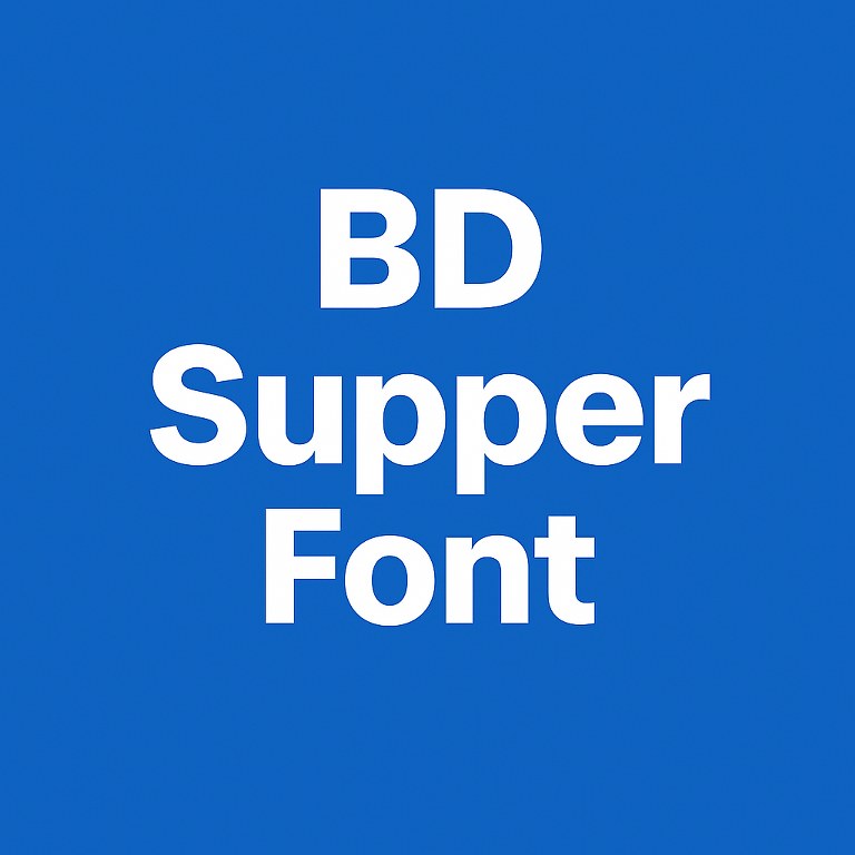 BD Supper Font.