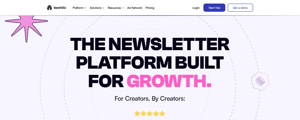 Beehiiv website.