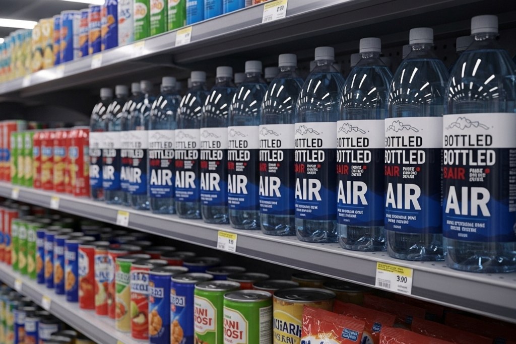 Bottled Air isle at the grocery.