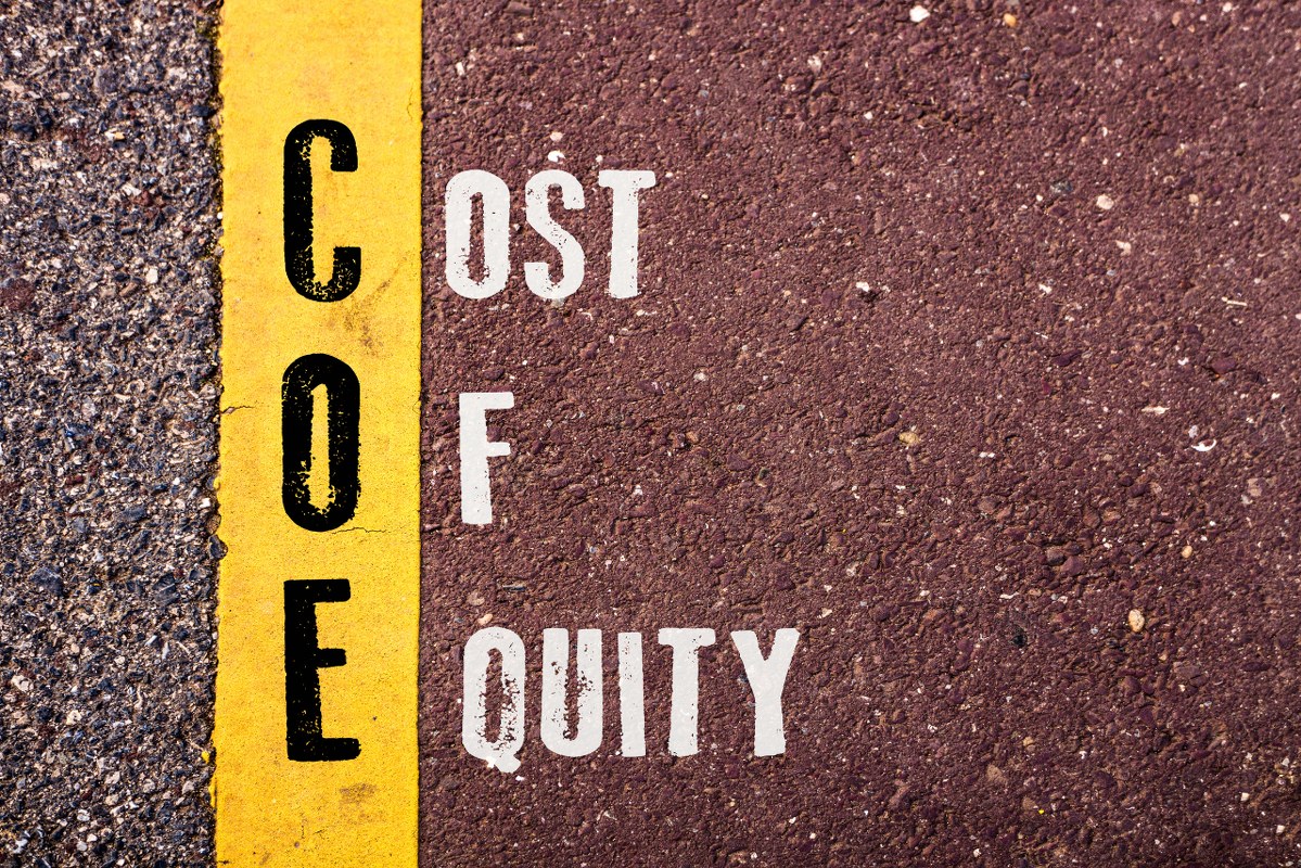 COST OF EQUITY words concept.