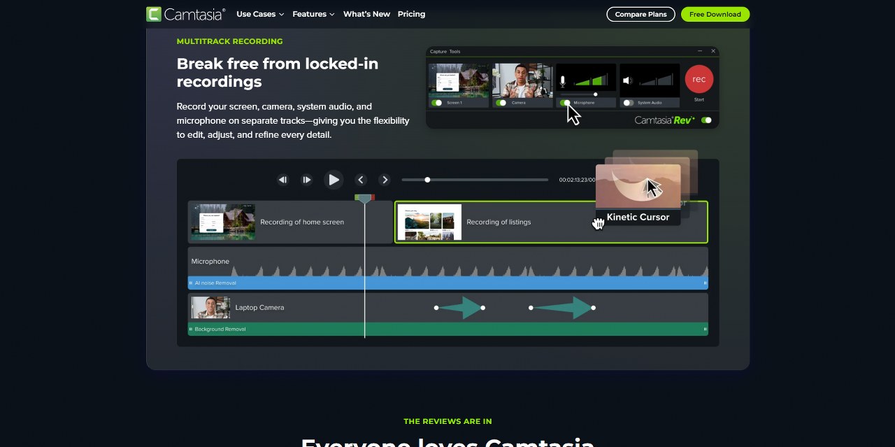 Camtasia's website.