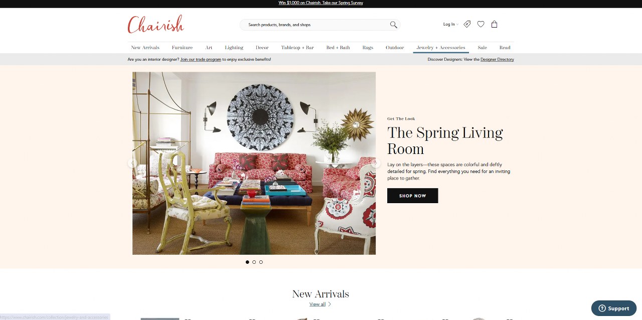 Chairish's website.