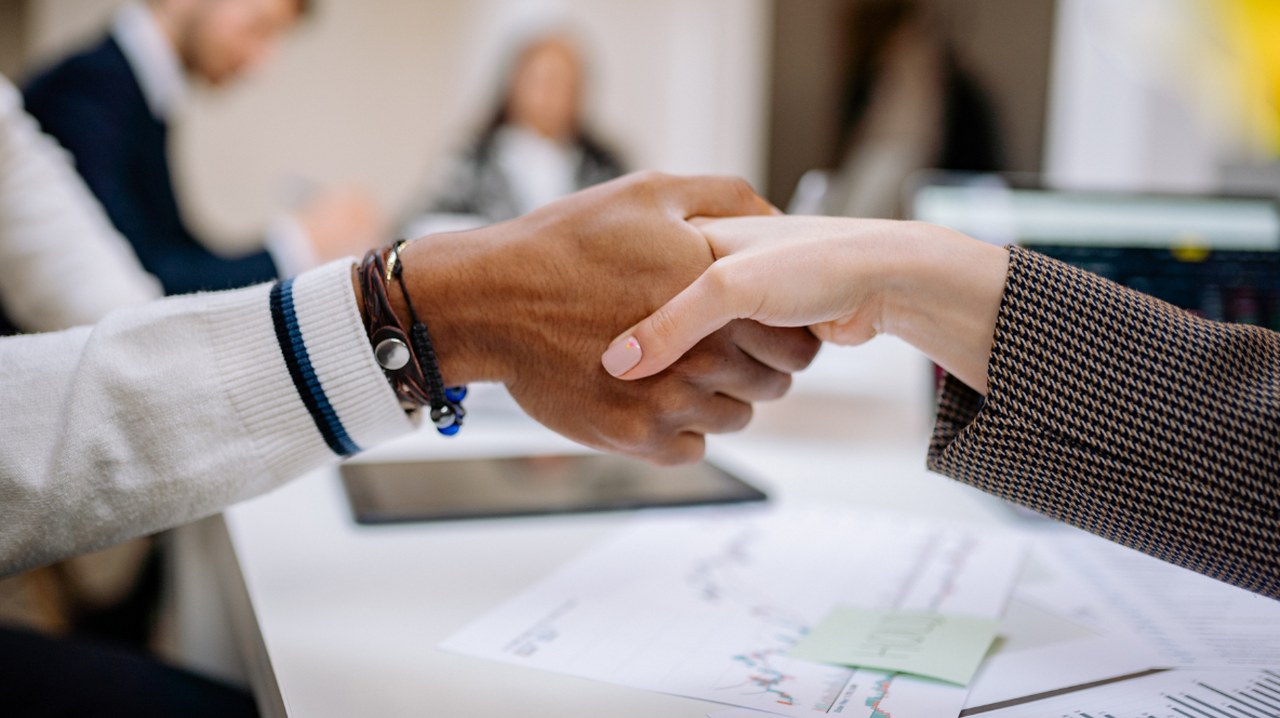 Close up of a Handshake.