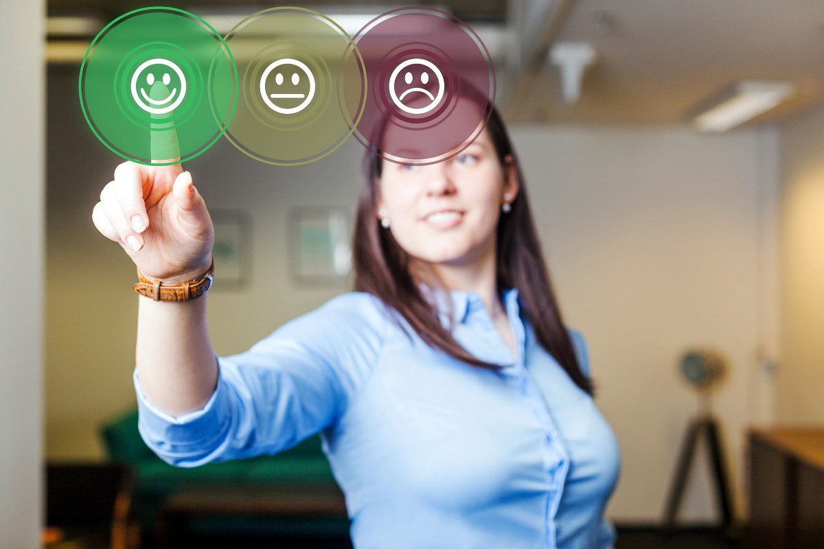Collage of customer experience concept.