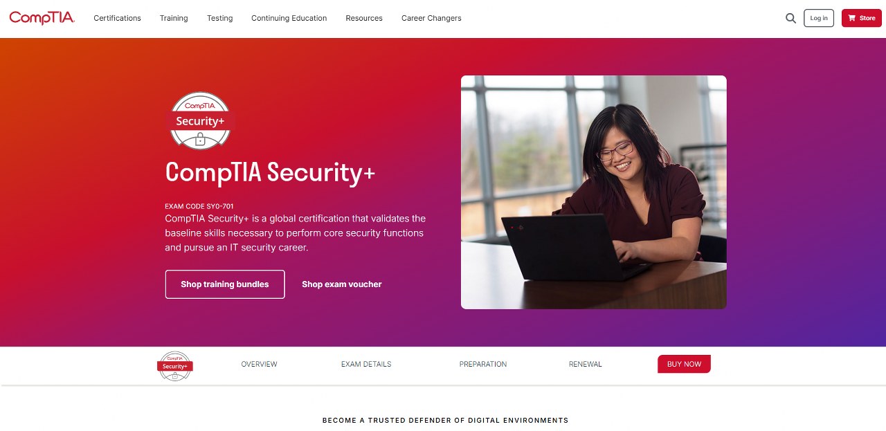 CompTIA security website.