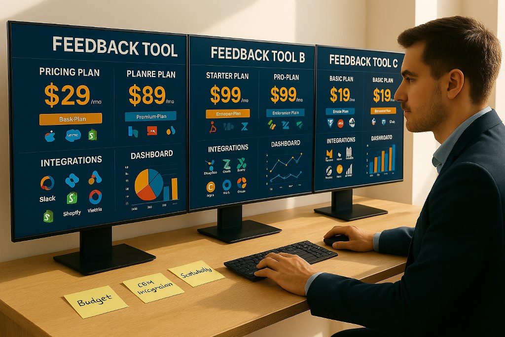 Comparing feedback tools.