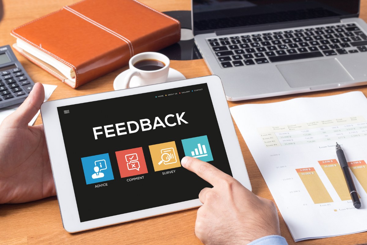 Customer feedback by star ratings.
