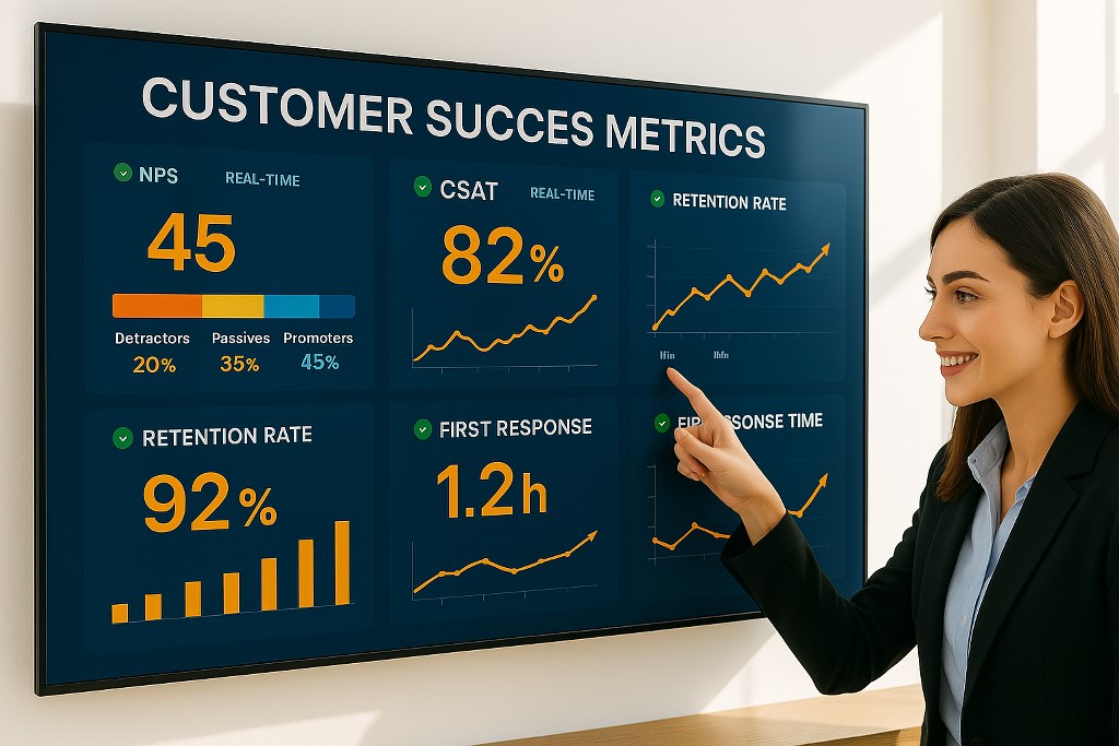 Customer success metrics.