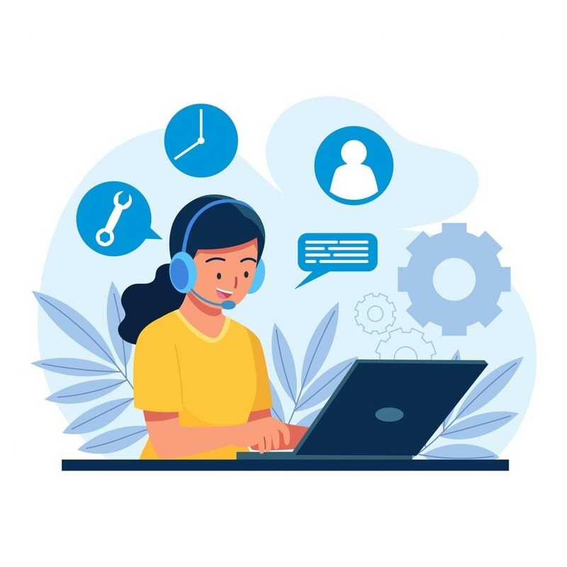 Customer support illustration.