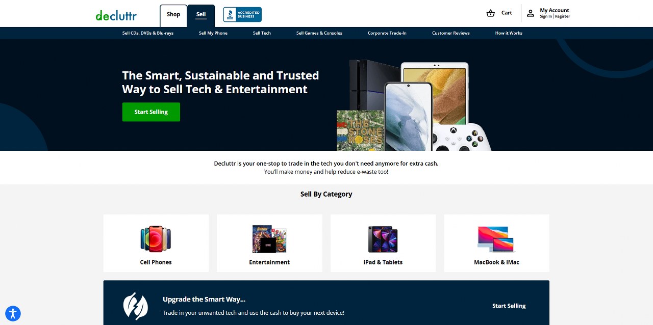 Decluttr's website.
