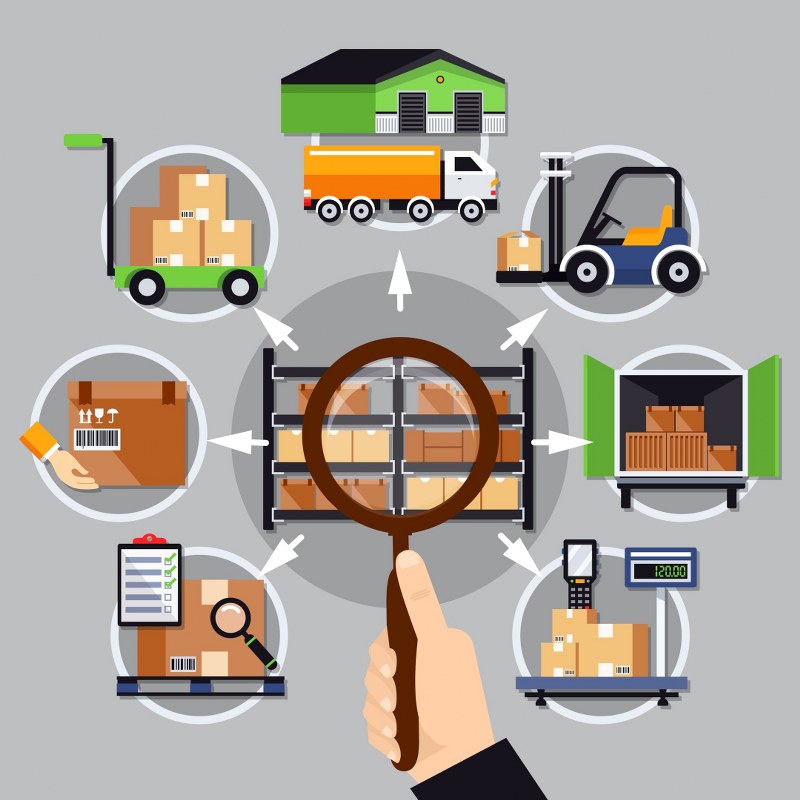 Dropshipping process illustration.