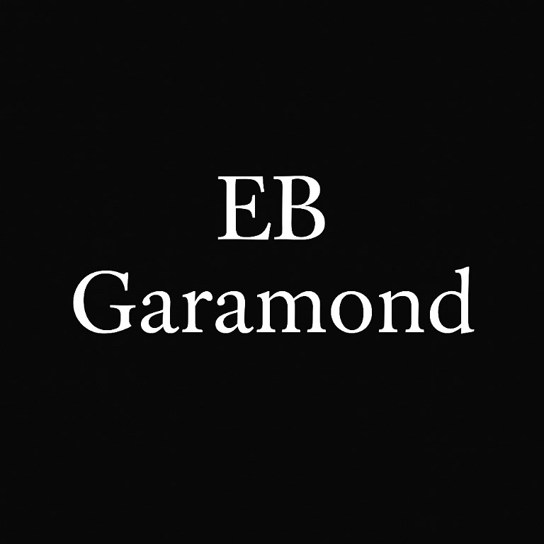 EB Garamond font.