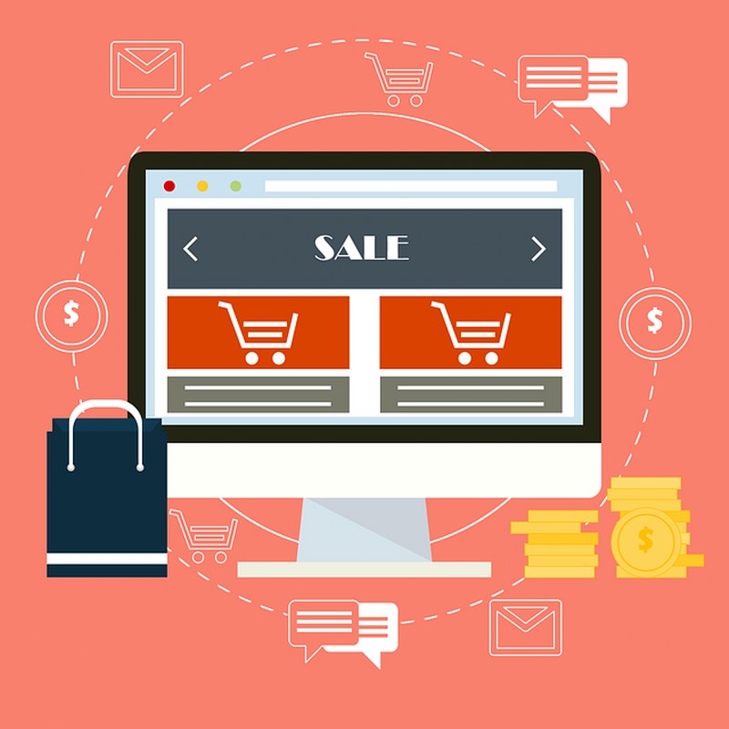 Ecommerce concept illustration.