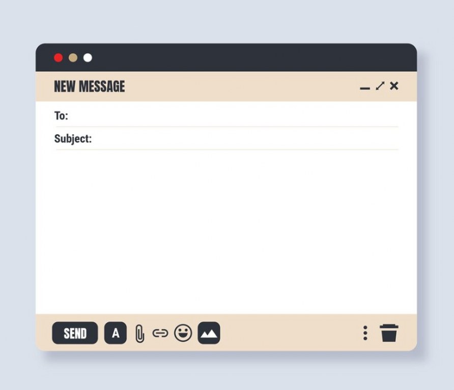 Email template.