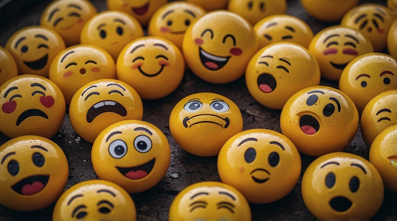 Emojis showing different emotions.