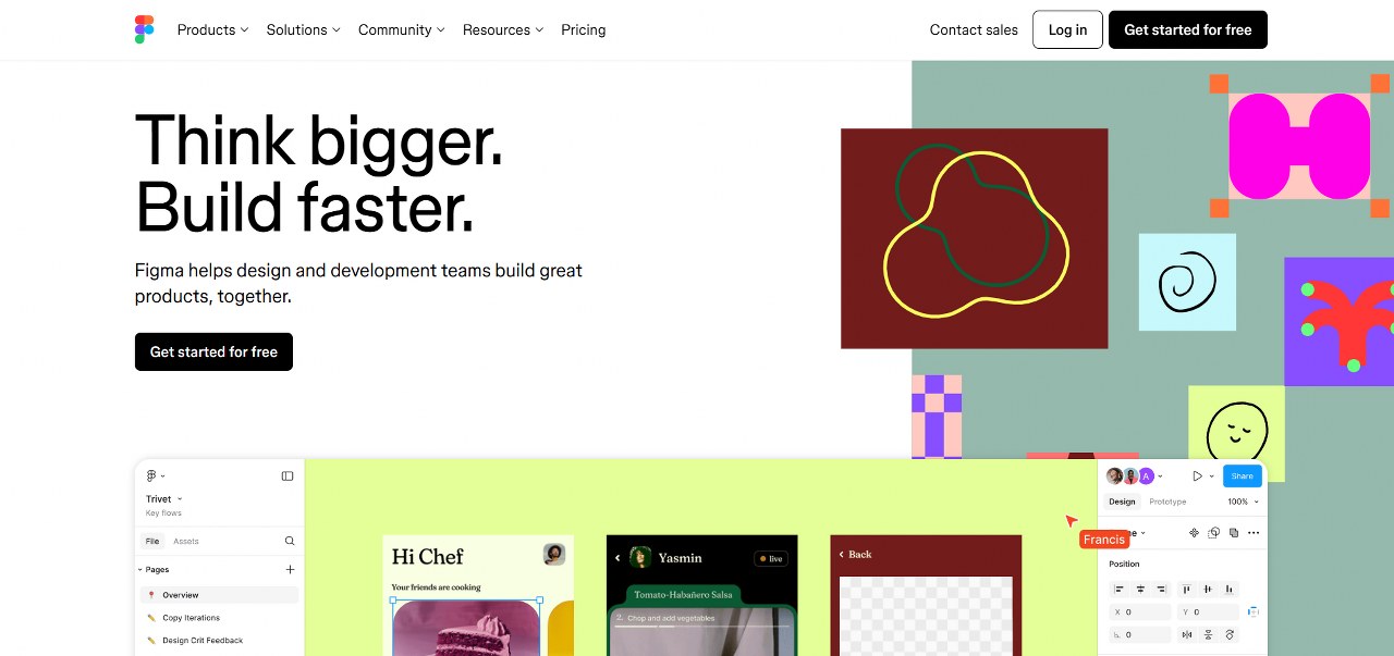 Figma homepage.