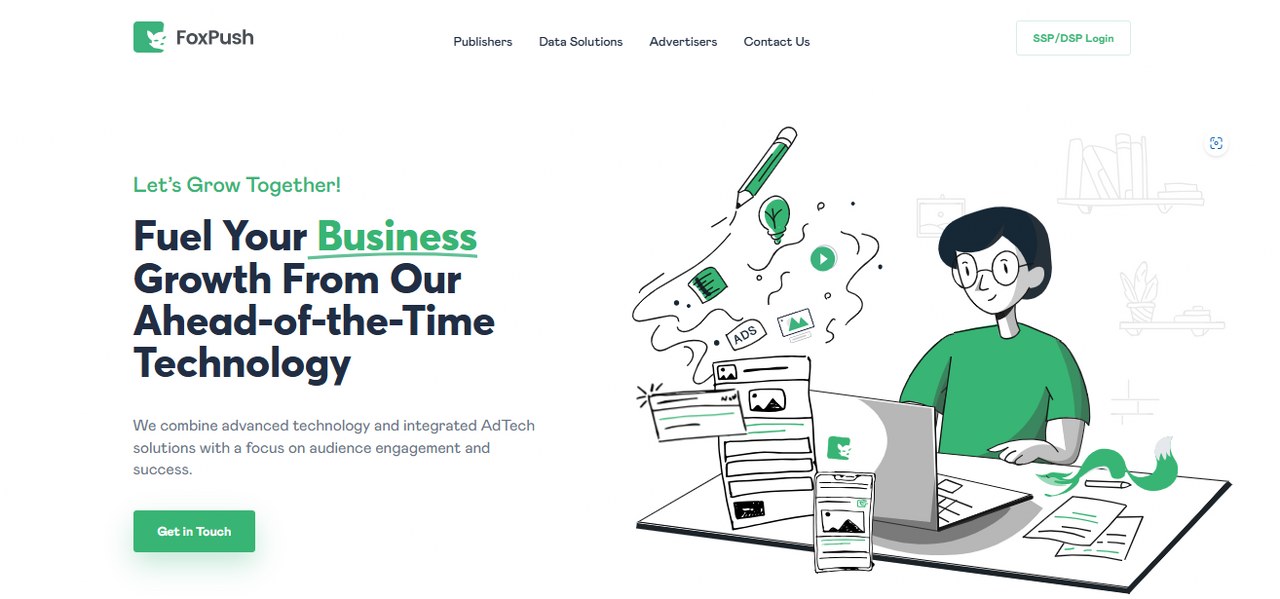 FoxPush website