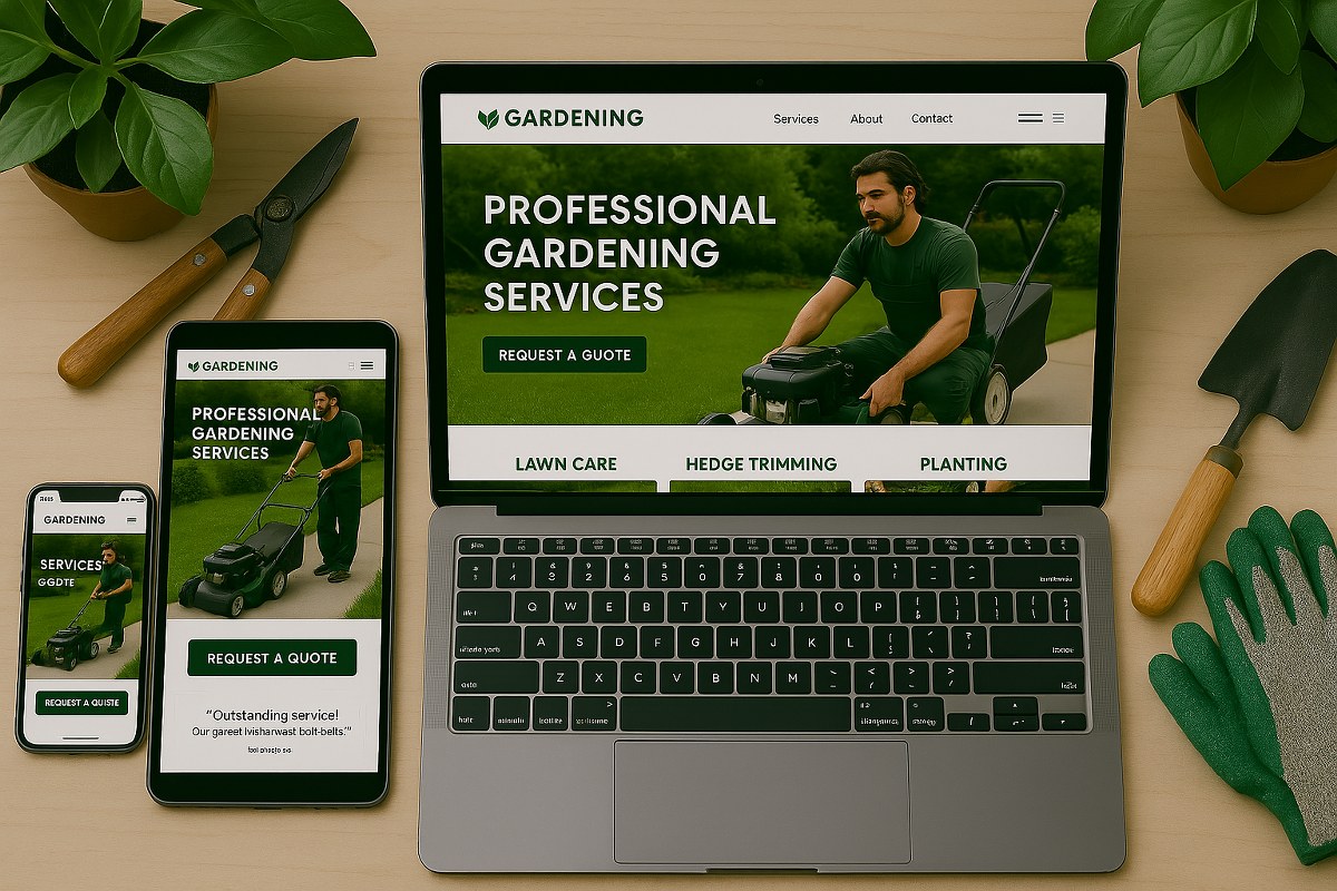 Gardening business websites.