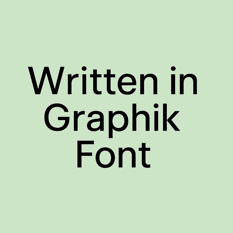 Graphik font.