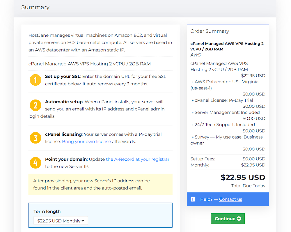 Summary window