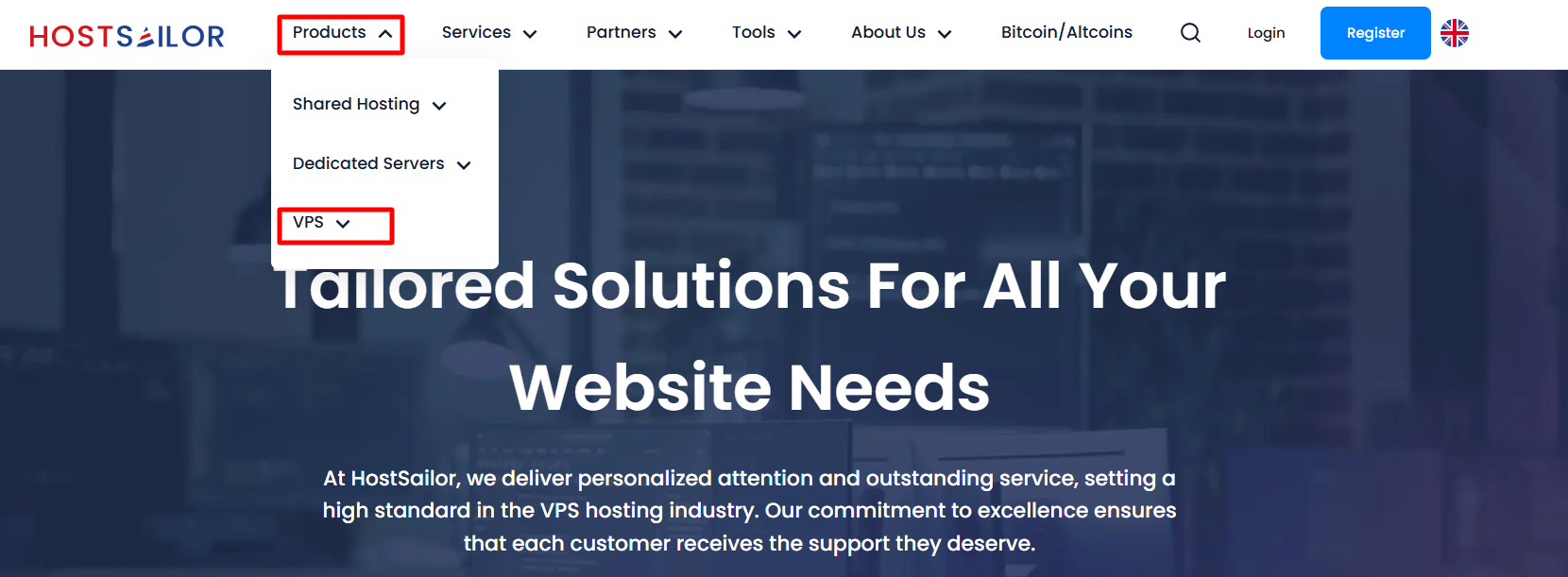 VPS button