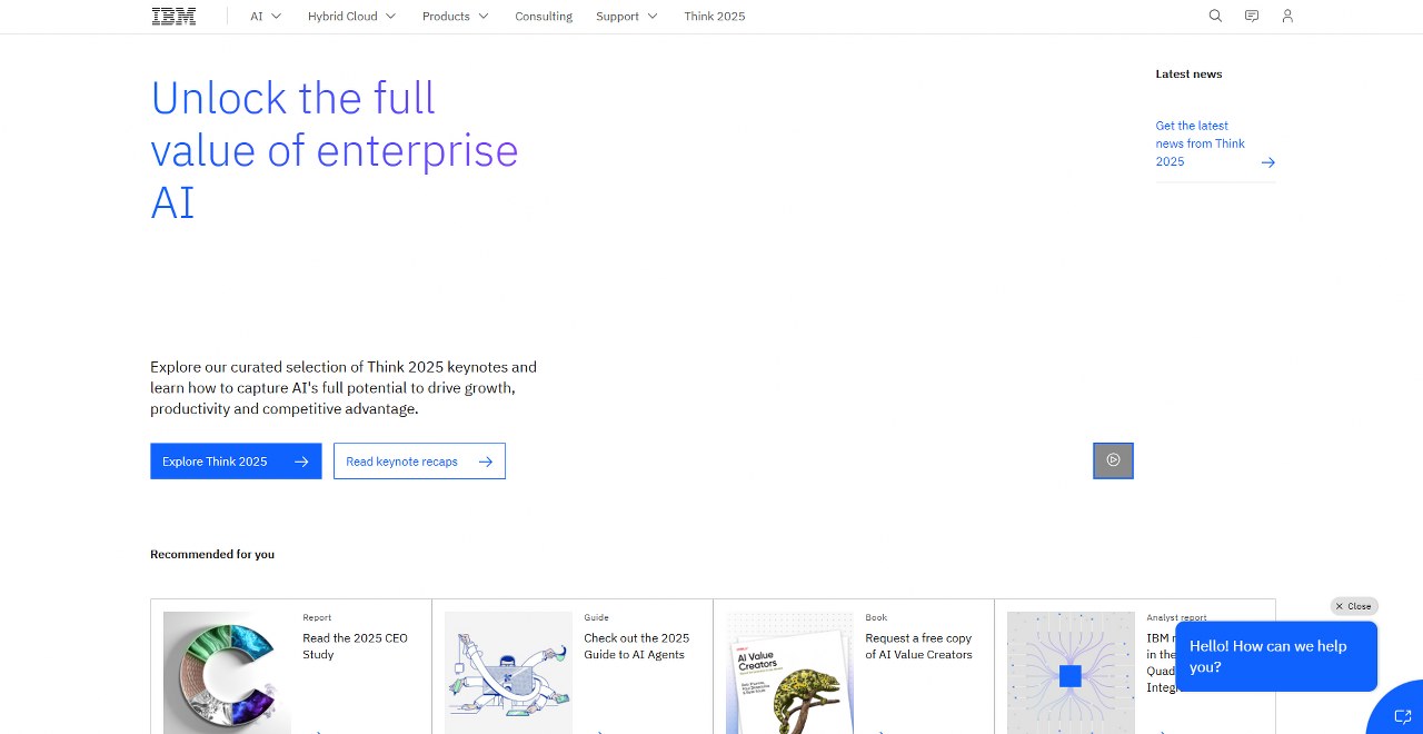 IBM webpage.