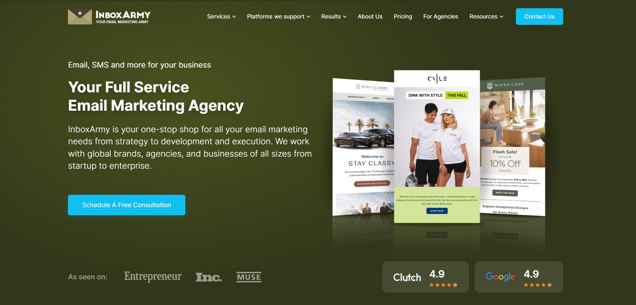 InboxArmy website.