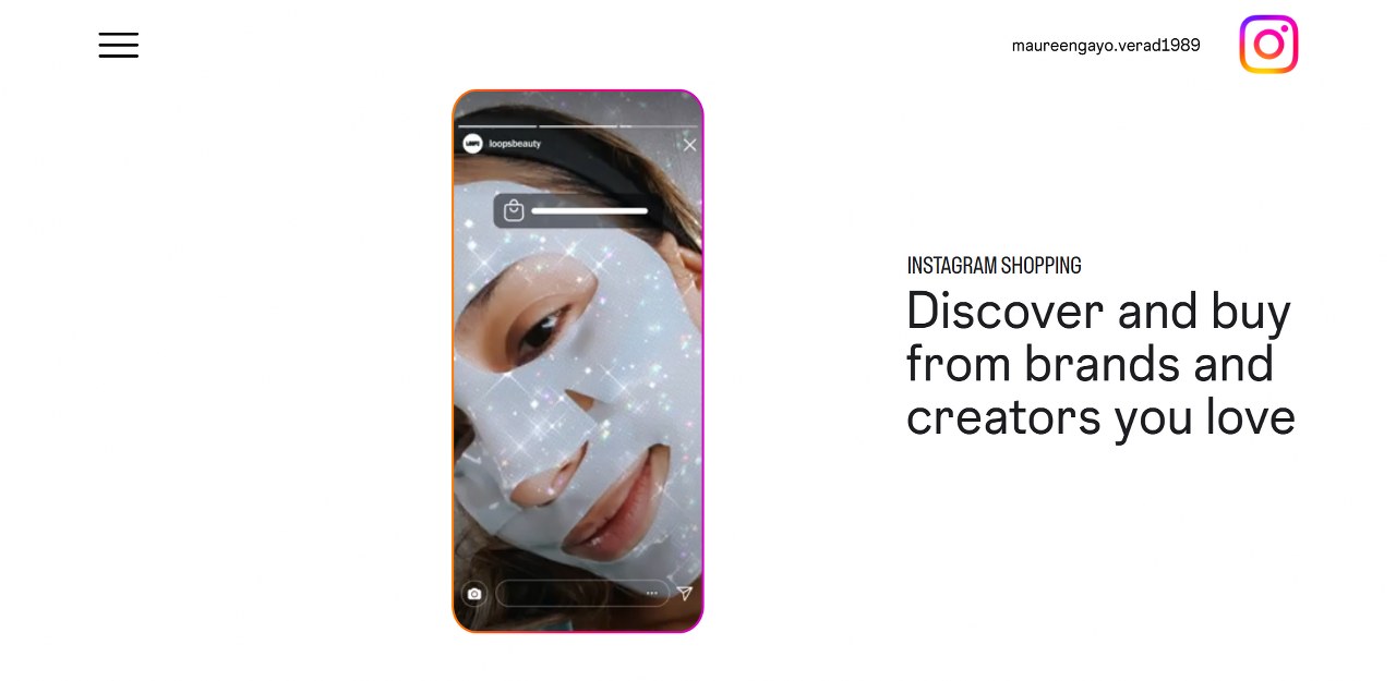 Instagram's website.