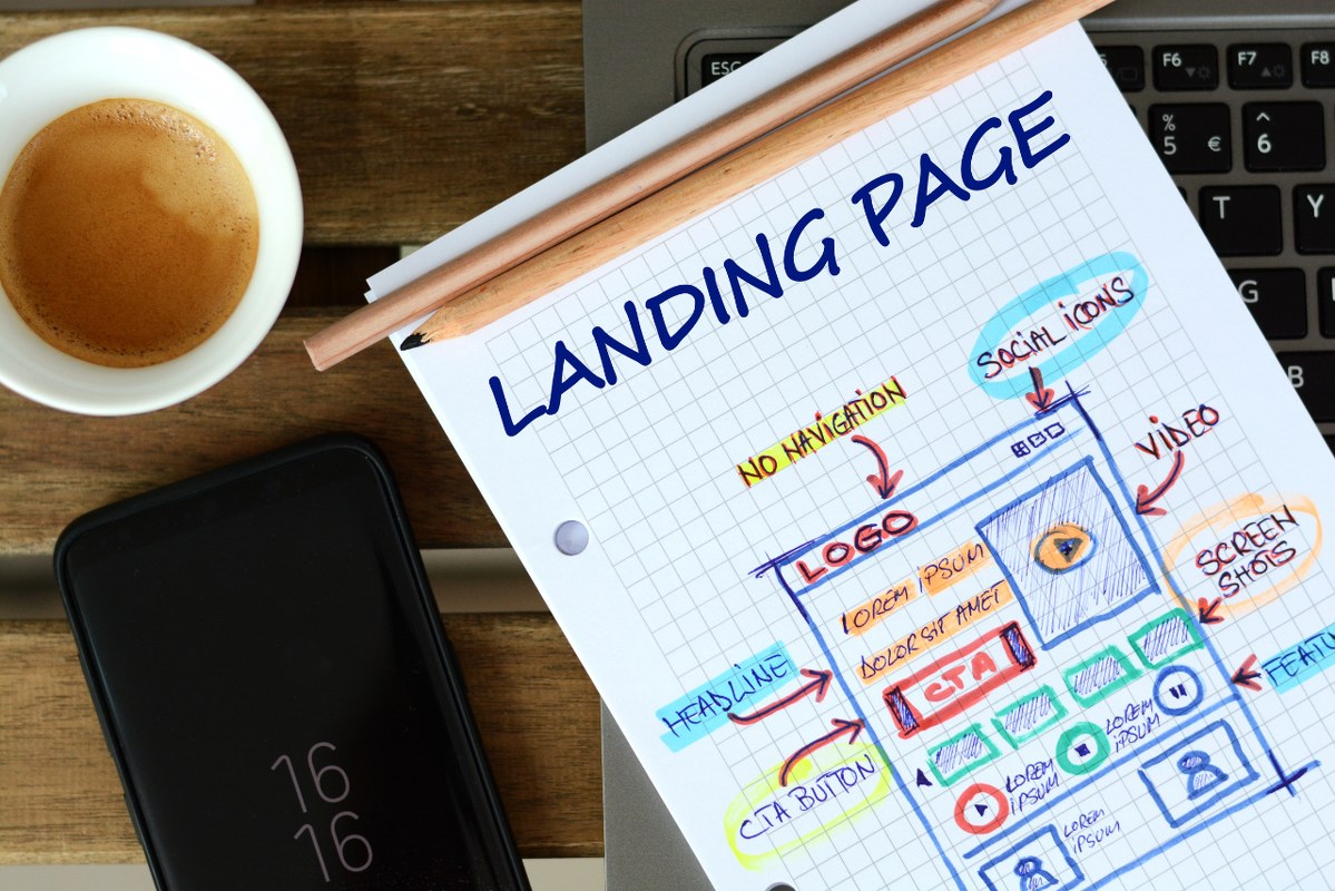Landing page document.