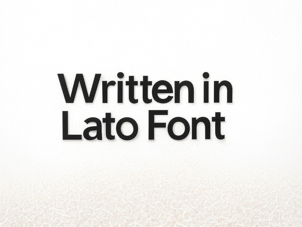 Lato font.