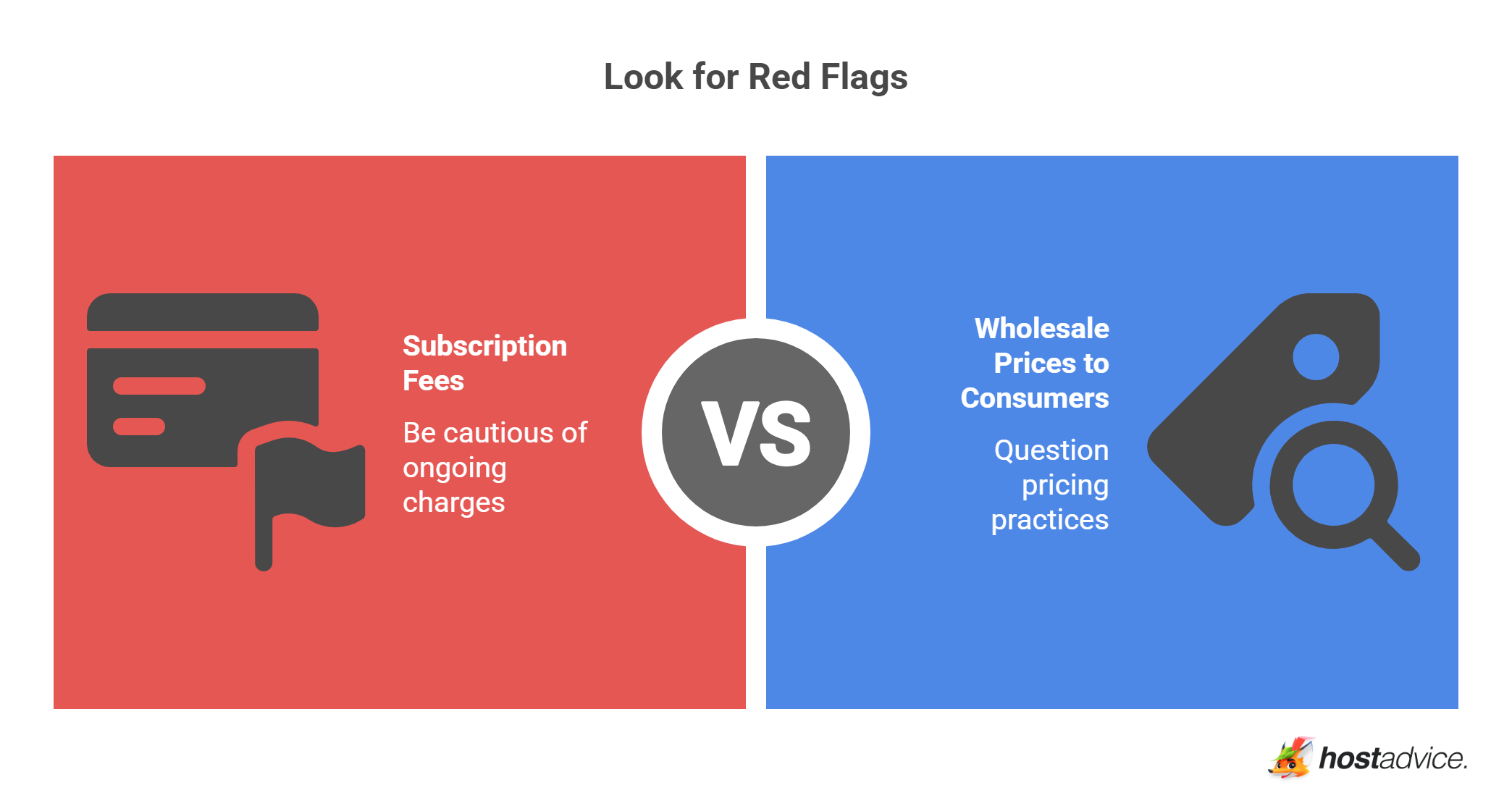 Look for Red Flags