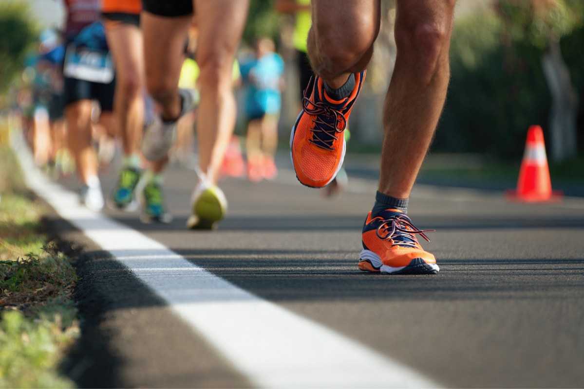 Marathon running.