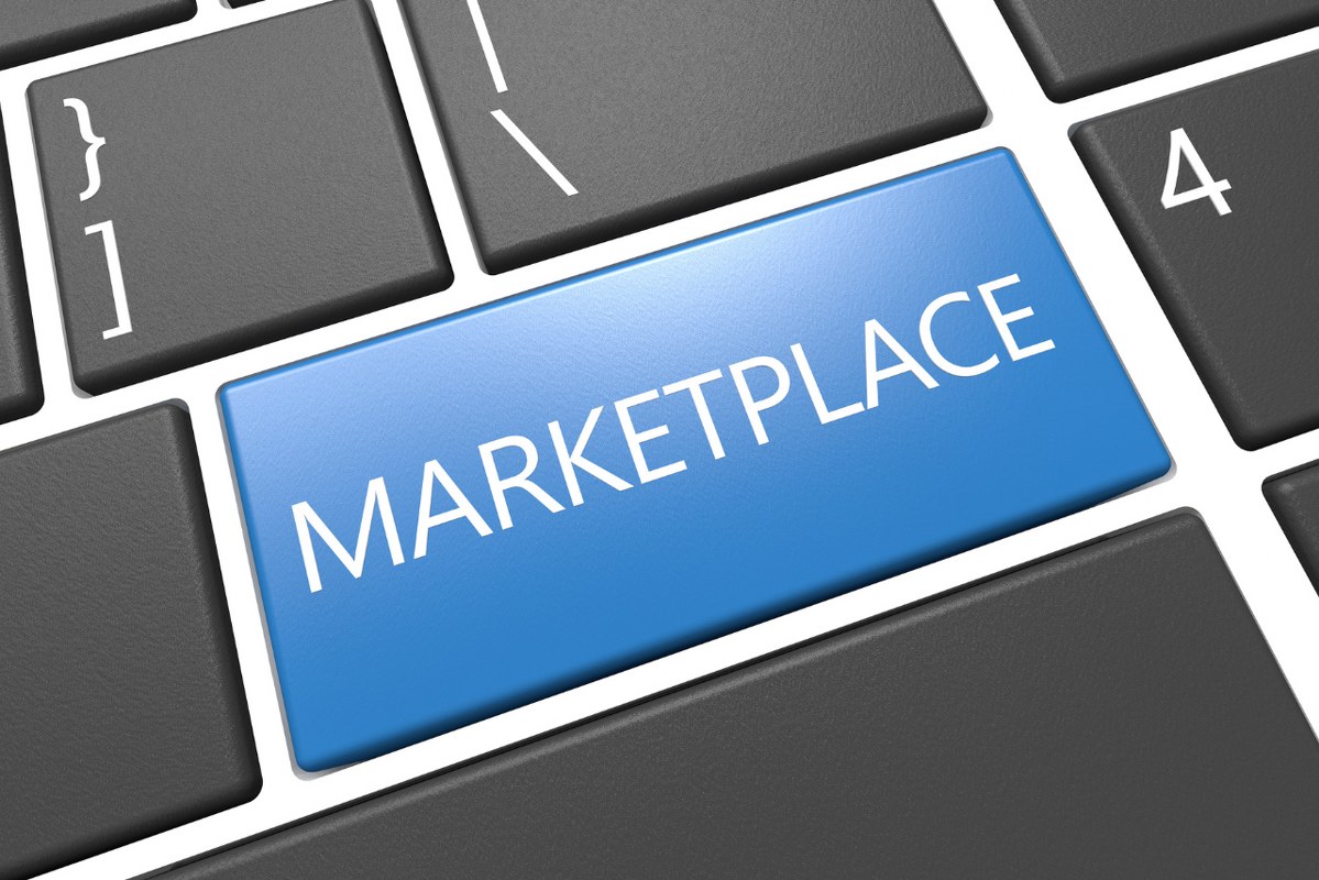 Marketplace button on keyboard.