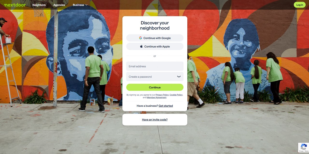 Nextdoor's website.