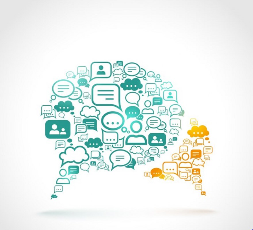 Online communication.