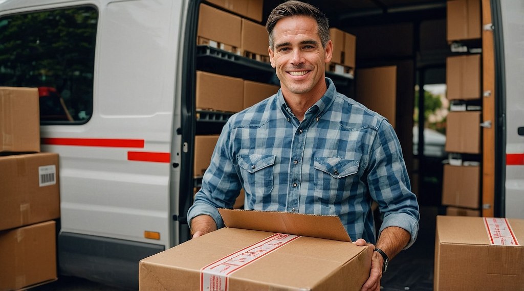 Package delivery.