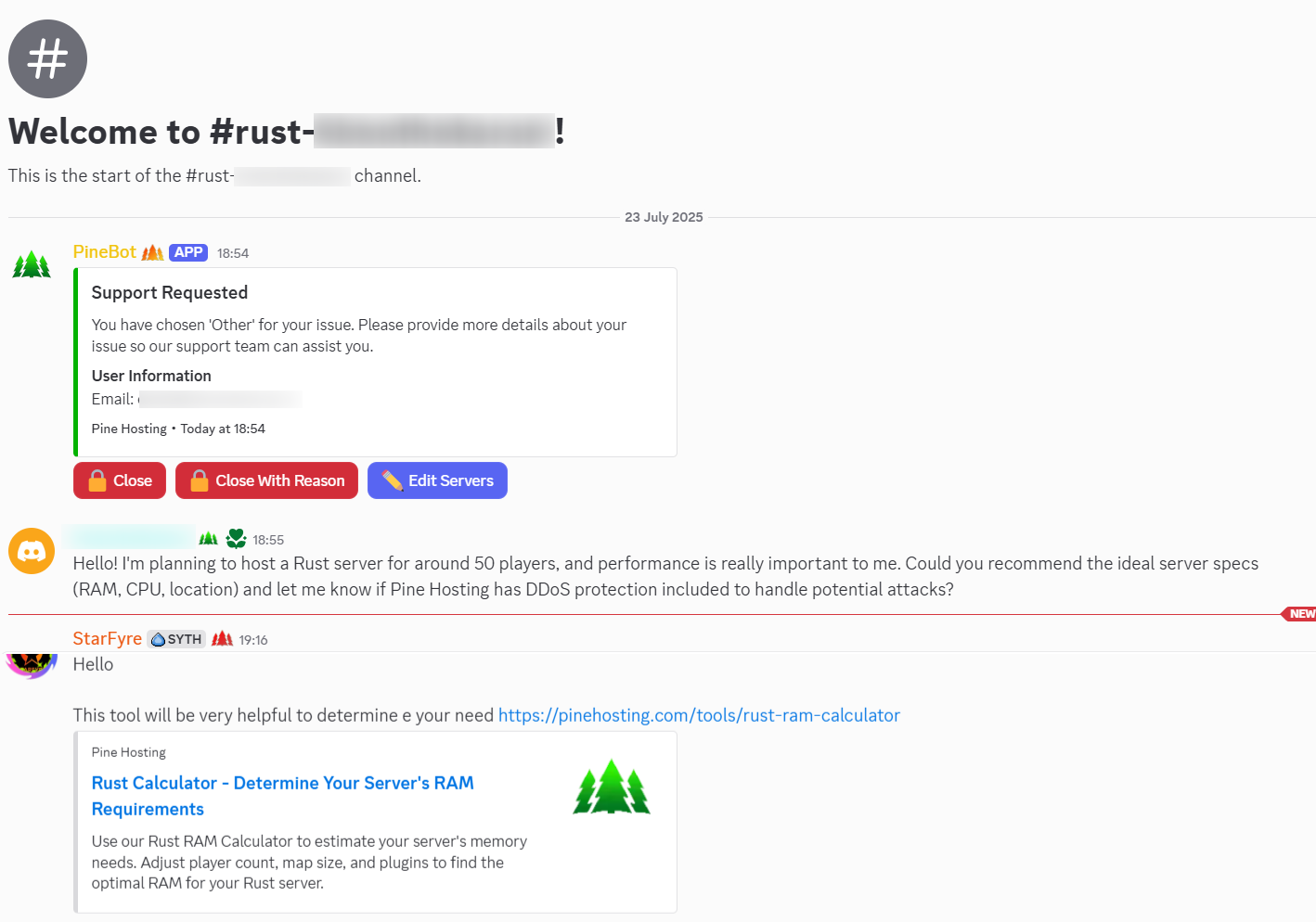 Discord support