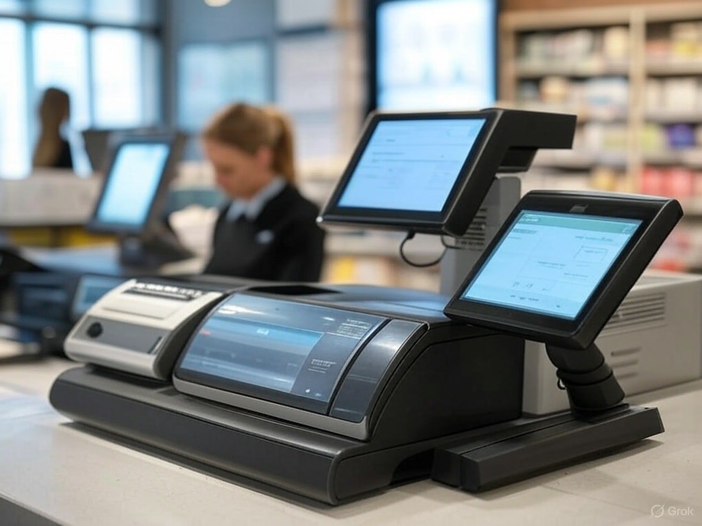 Point of Sale system in a pharmacy.