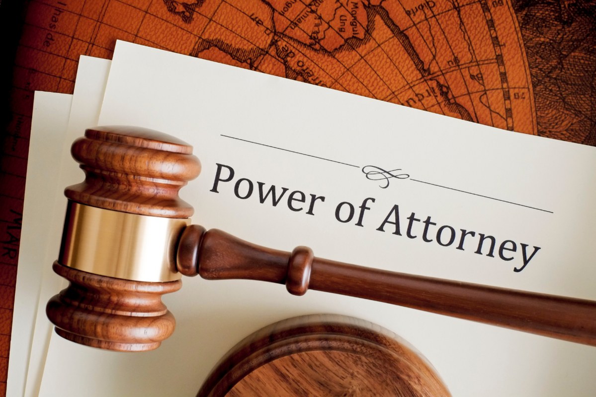 Power of attorney papers.