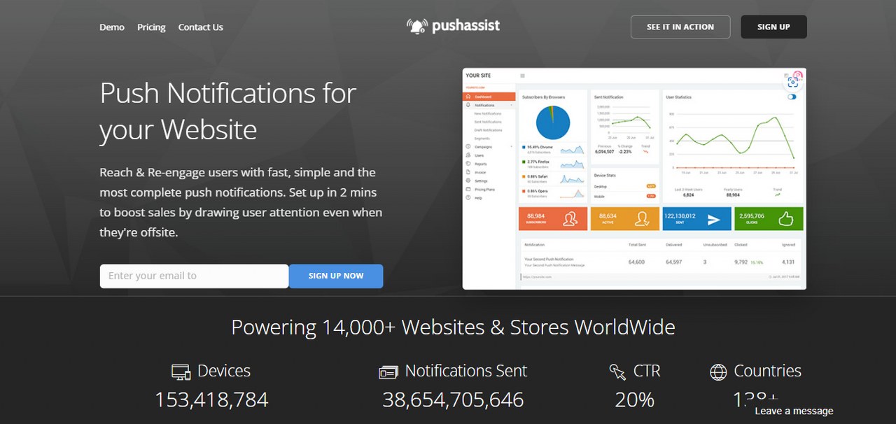 PushAssist website