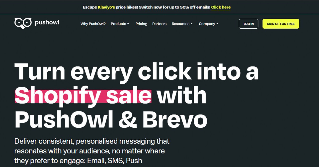 PushOwl website