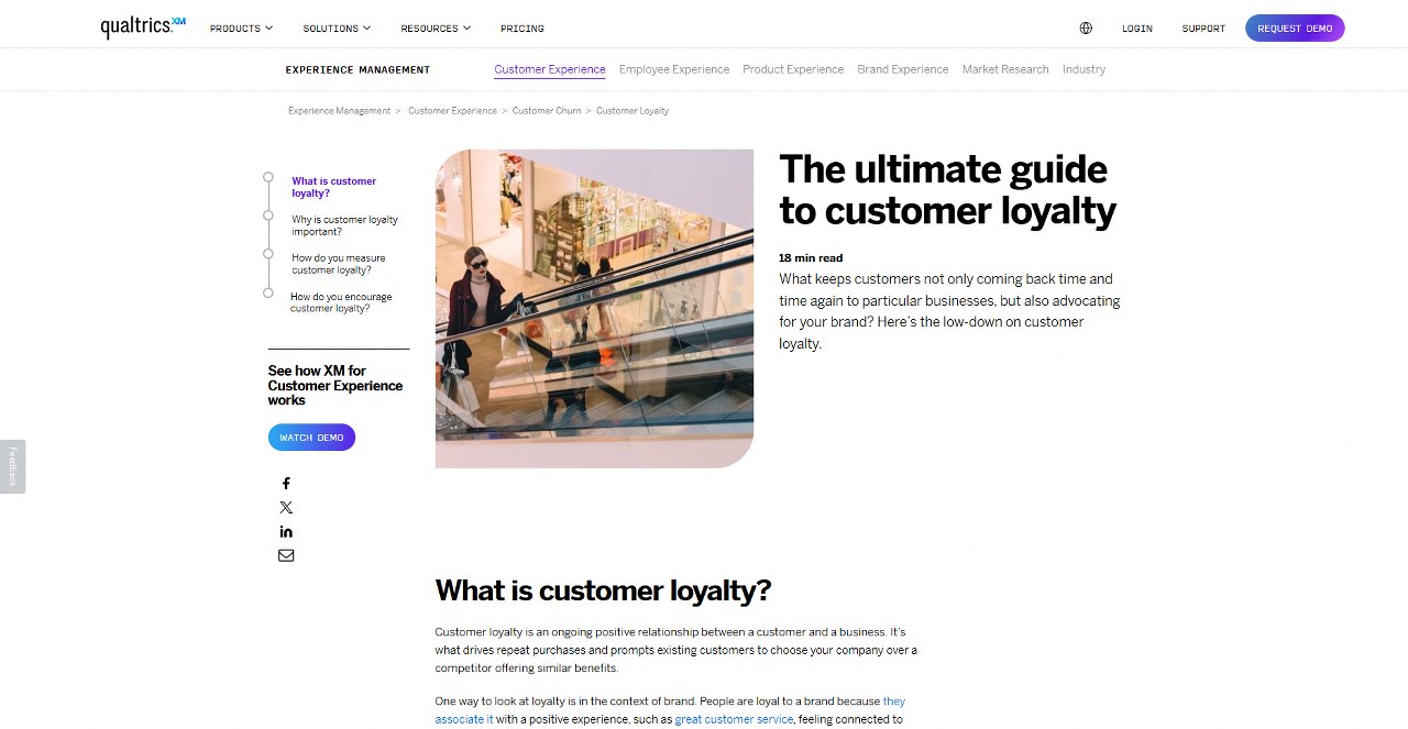 Qualtrics website homepage.