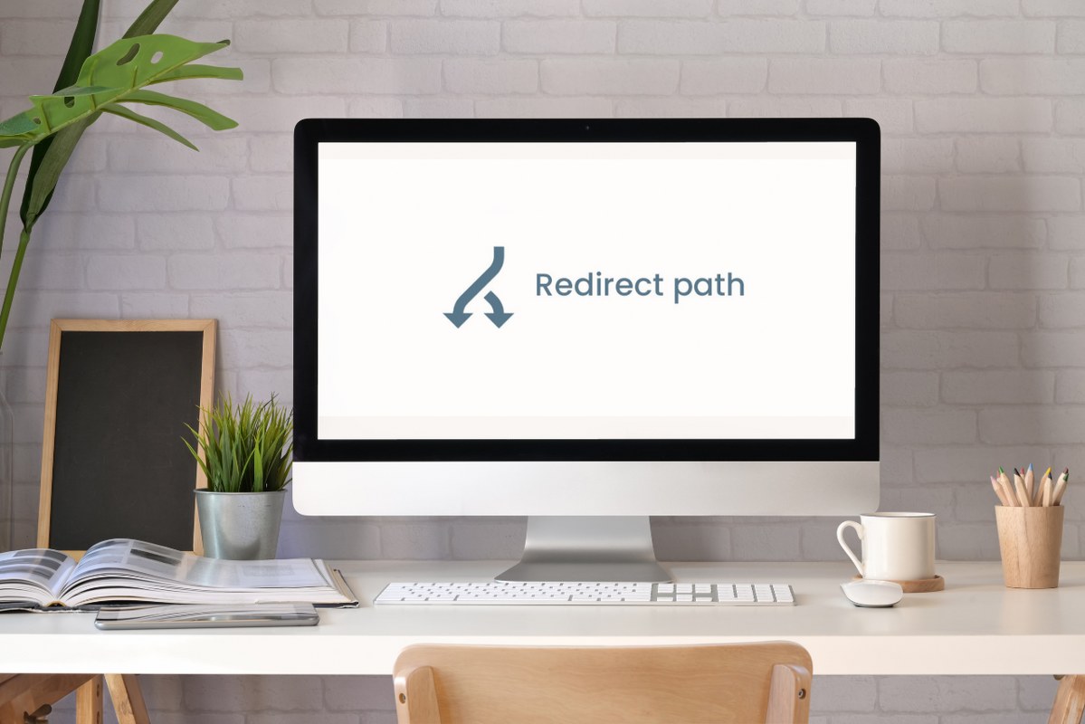 Redirect Path's logo on desktop computer.